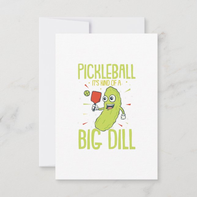 Pickleball Es ist eine Art Dill-Spaß-Pun-Geschenk Karte (Vorderseite)