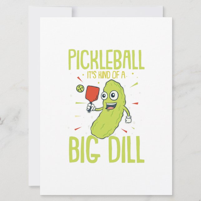 Pickleball Es ist eine Art Dill-Spaß-Pun-Geschenk Save The Date (Vorderseite)