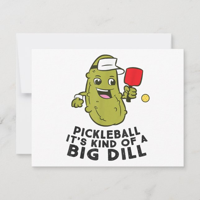 Pickleball Es ist eine Art großer Dill Pickles Pun (Vorderseite)