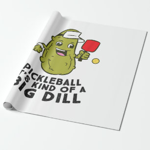 Pickleball Es ist eine Art großer Dill Pickles Pun Geschenkpapier