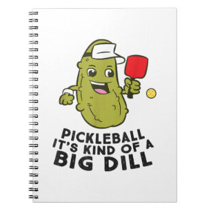 Pickleball Es ist eine Art großer Dill Pickles Pun Notizblock