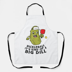 Pickleball Es ist eine Art großer Dill Pickles Pun Schürze