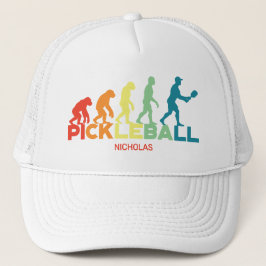 Pickleball Evolution Funny Individuelle Name Truckerkappe
