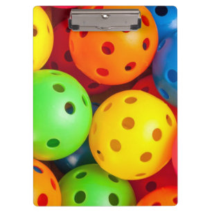 Pickleball farbenfroh klemmbrett