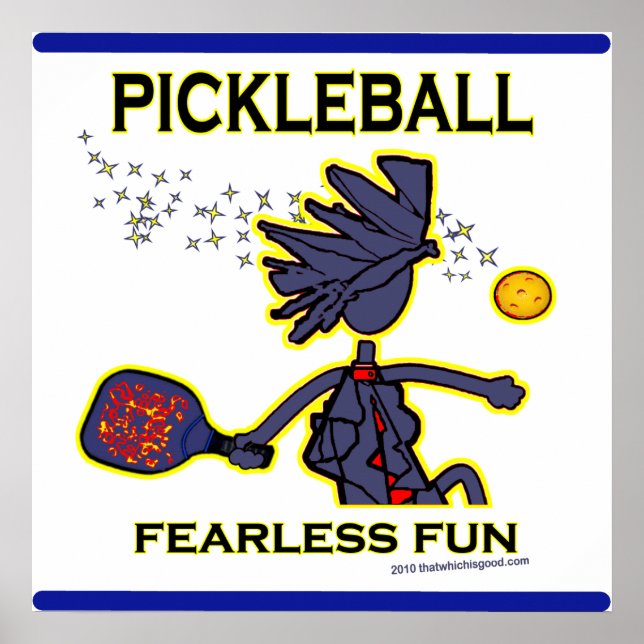 Pickleball Fearless Fun Poster (Vorne)