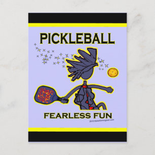 Pickleball Fearless Fun Postkarte