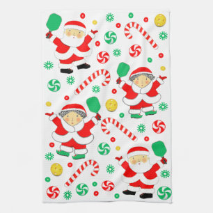 Pickleball-Feiertagsgeschenk Geschirrtuch
