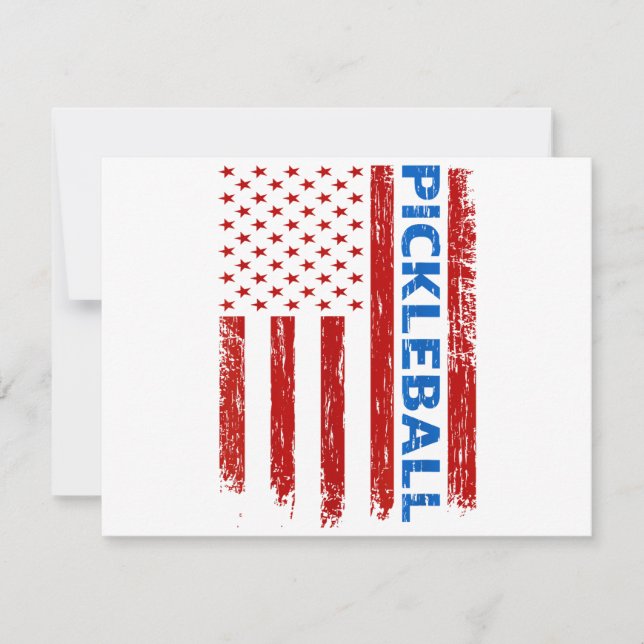 Pickleball Flag - Paddleball Pickleball Am Save The Date (Vorderseite)