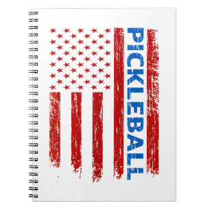 Pickleball-Flagge - Paddleball Pickleball spielen Notizblock
