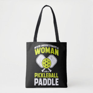 Pickleball-Frau Lustiges Pickleball-Spieler-Gesche