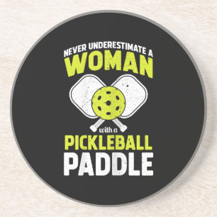 Pickleball-Frau Lustiges Pickleball-Spieler-Gesche Getränkeuntersetzer