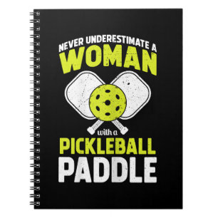 Pickleball-Frau Lustiges Pickleball-Spieler-Gesche Notizblock