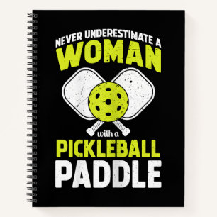 Pickleball-Frau Lustiges Pickleball-Spieler-Gesche Notizbuch