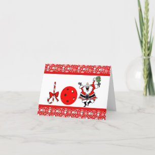 Pickleball Freude Weihnachten Rot und Weiß Weihnac