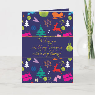 Pickleball 🎄 Frohe Weihnachten, benutzerdefiniert Karte