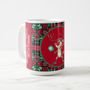 Pickleball 🎄 Frohe Weihnachten, Sondertext Kaffeetasse