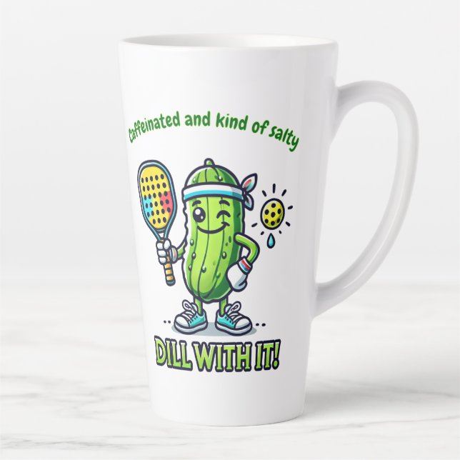 Pickleball Funny Coffee Mug Drinkware Kitchen Milchtasse (Rechts)