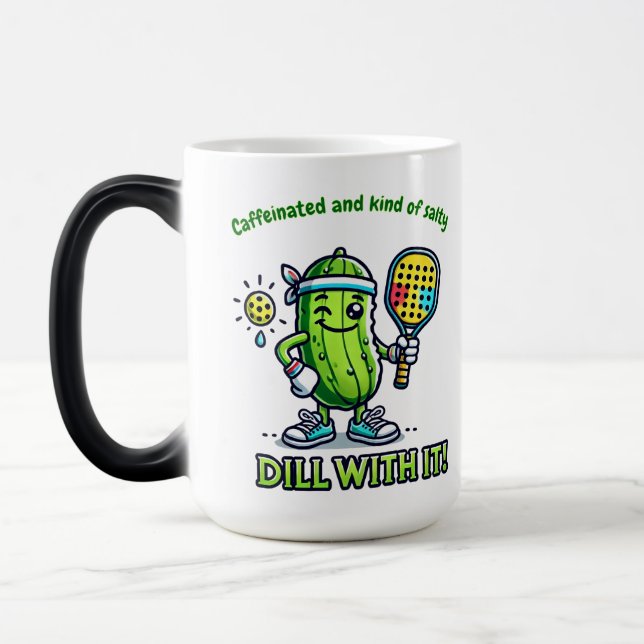 Pickleball Funny Coffee Mug Drinkware Kitchen Verwandlungstasse (Links)