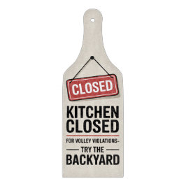 Pickleball Funny kitchen closed sign Schneidebrett