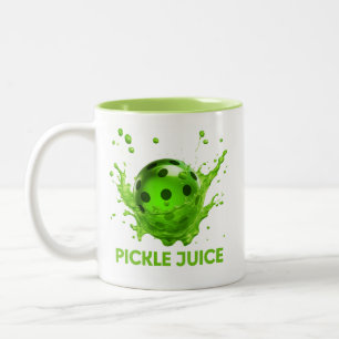 Pickleball Funny Pickle Juice Coffee oder Tee Tass Zweifarbige Tasse