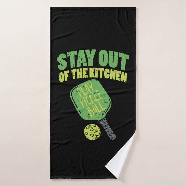 Pickleball Funny Pickleball Geschenke Badehandtuch (Badehandtuch)
