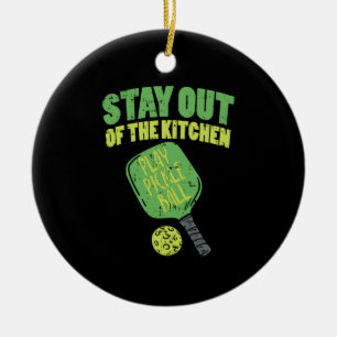 Pickleball Funny Pickleball Geschenke Keramik Ornament