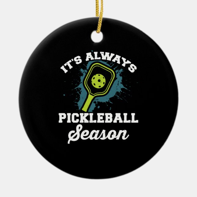 Pickleball Funny Pickleball Geschenke Keramik Ornament (Vorne)