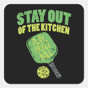 Pickleball Funny Pickleball Geschenke Quadratischer Aufkleber