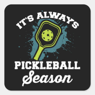 Pickleball Funny Pickleball Geschenke Quadratischer Aufkleber