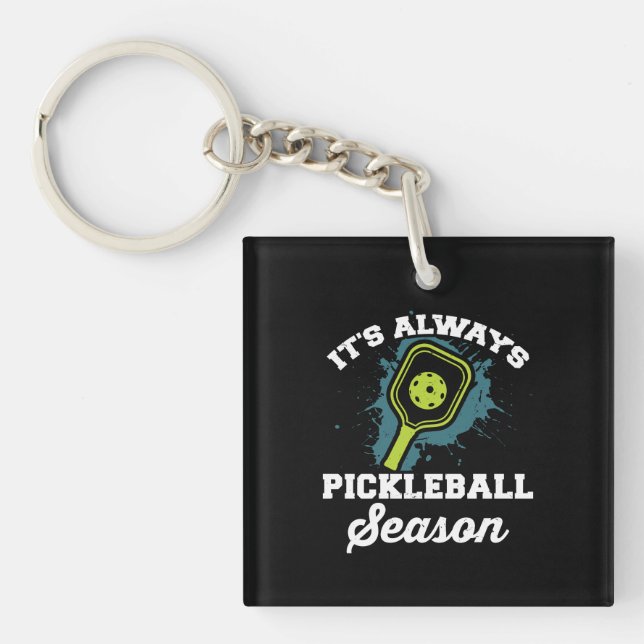 Pickleball Funny Pickleball Geschenke Schlüsselanhänger (Vorderseite)