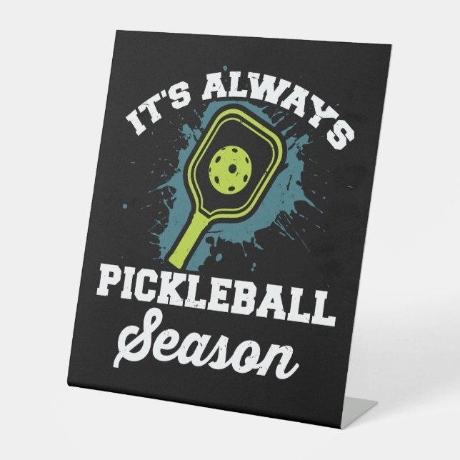 Pickleball Funny Pickleball Geschenke Sockelschild (Vorderseite)