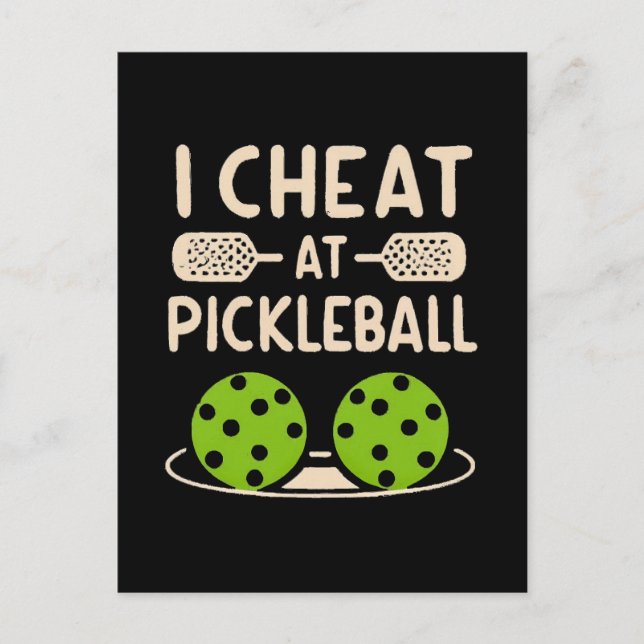 Pickleball Funny Postkarte (Vorderseite)