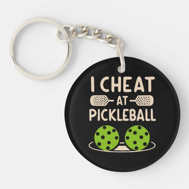 Pickleball Funny Schlüsselanhänger (Vorderseite)