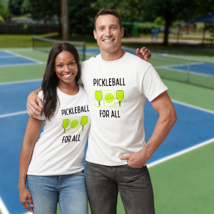 Pickleball für alle Paddeln und Ball T-Shirt