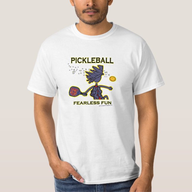 Pickleball furchtloser Spaß T-Shirt (Vorderseite)