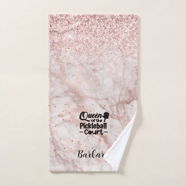 PIckleball Gal Queen of the Court Handtuch (Handtuch)