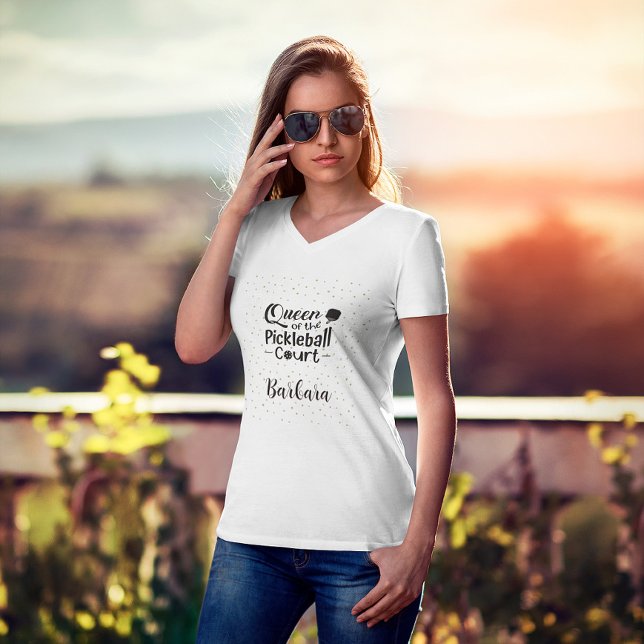 Pickleball Gal Queen of the Court T-Shirt (Von Creator hochgeladen)