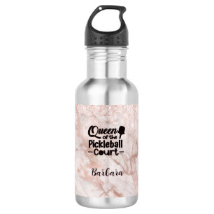 PIckleball Gal Queen vom Gericht Edelstahlflasche