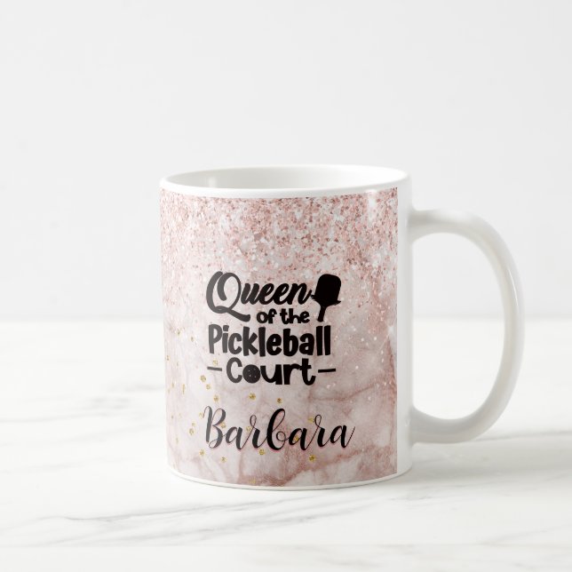 PIckleball Gal Queen vom Gericht Kaffeetasse (Rechts)