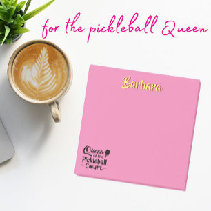 PIckleball Gal Queen vom Gericht Post-it Klebezettel