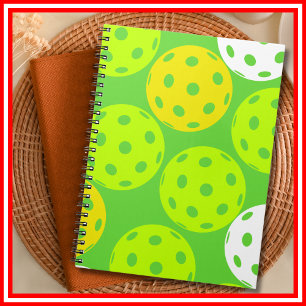 Pickleball-Geburtstagsfeier Cute Green Sports Notizblock