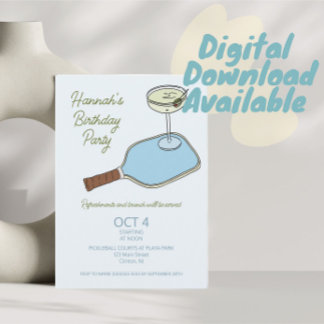 Pickleball Geburtstagsparty Einladung