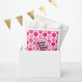 Pickleball Geburtstagsparty Pink White Personalisi Geschenktütchen