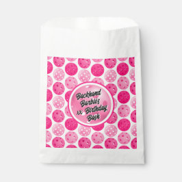 Pickleball Geburtstagsparty Pink White Personalisi Geschenktütchen