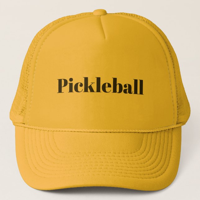 Pickleball Gelb   Truckerkappe (Vorderseite)