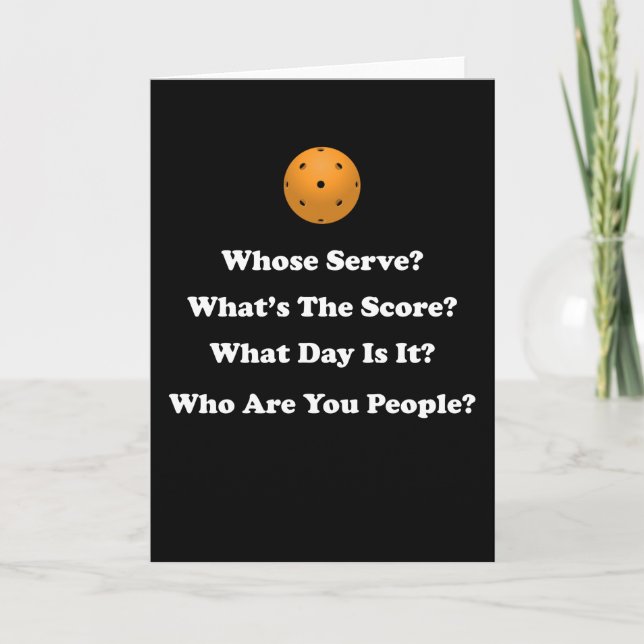 Pickleball-Geschenk Karte (Vorderseite)