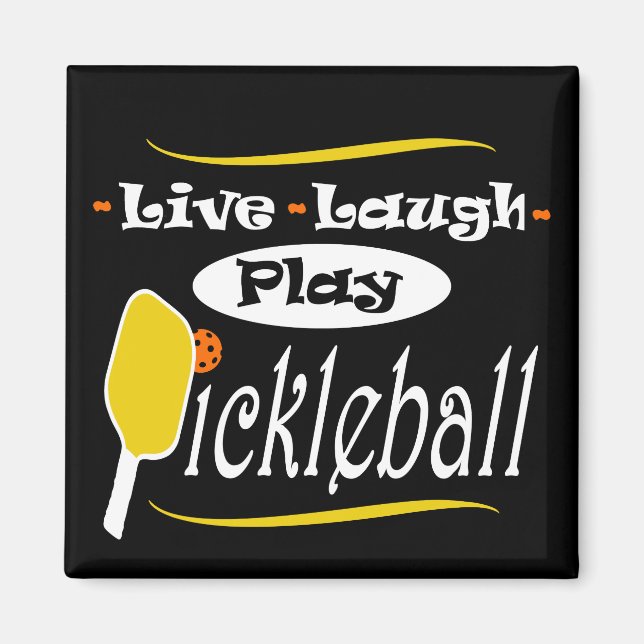 Pickleball-Geschenk Live-Laute Spielen Pickle Ball Magnet (Vorne)