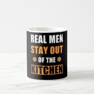 Pickleball Geschenk Real Men Bleibe aus der Küche Kaffeetasse