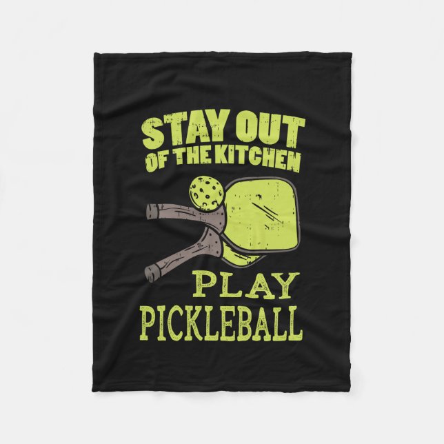 Pickleball-Geschenke Fleecedecke (Vorderseite)