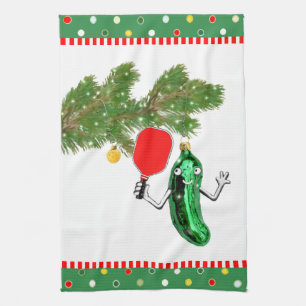 Pickleball-Geschenke für die Feiertage Geschirrtuch